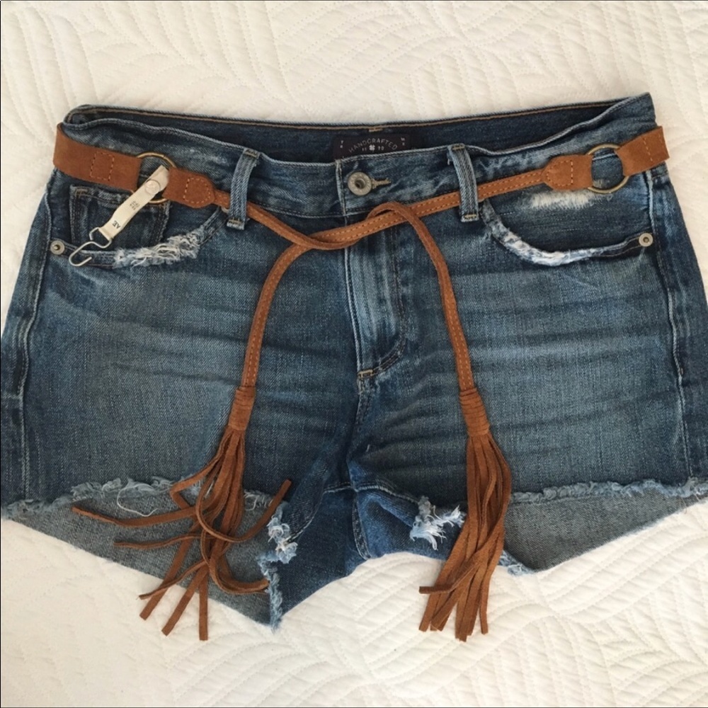 NWOT American Eagle Suede Tassel Belt Small